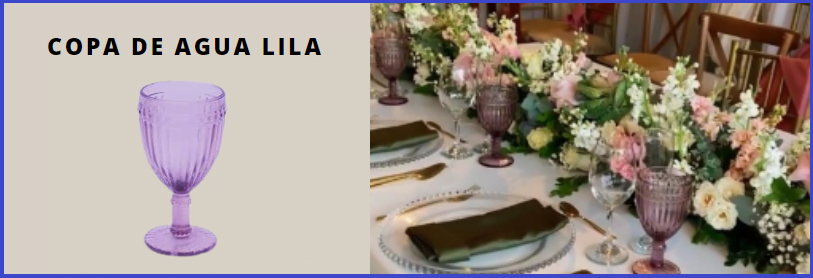 Copa de Agua lila